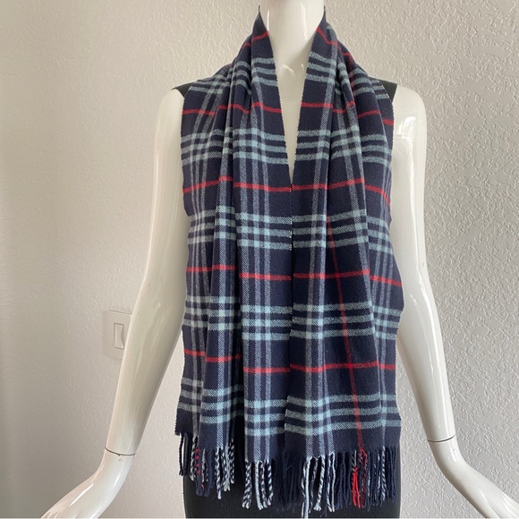 Burberry Accessories - Burberry check cashmere scarf